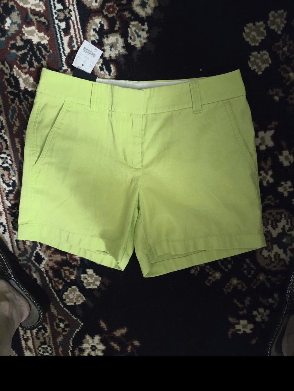 J. Crew Bright Lime Chino Shorts